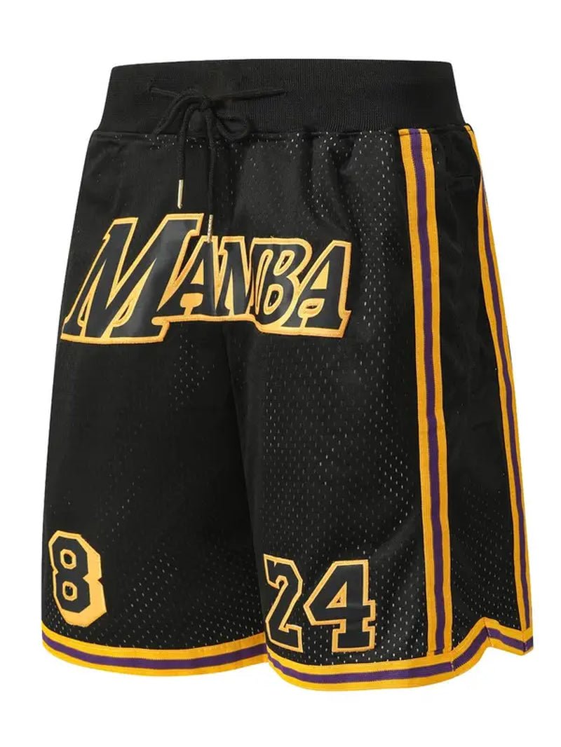 Drawstring Waist Basketball Shorts
