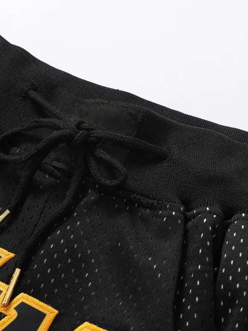 Drawstring Waist Basketball Shorts