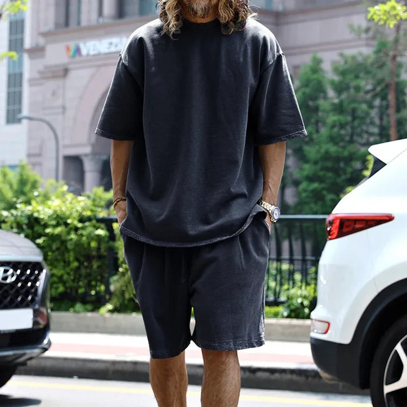 Comfortable Men's Lounge Short & Tshirt Set