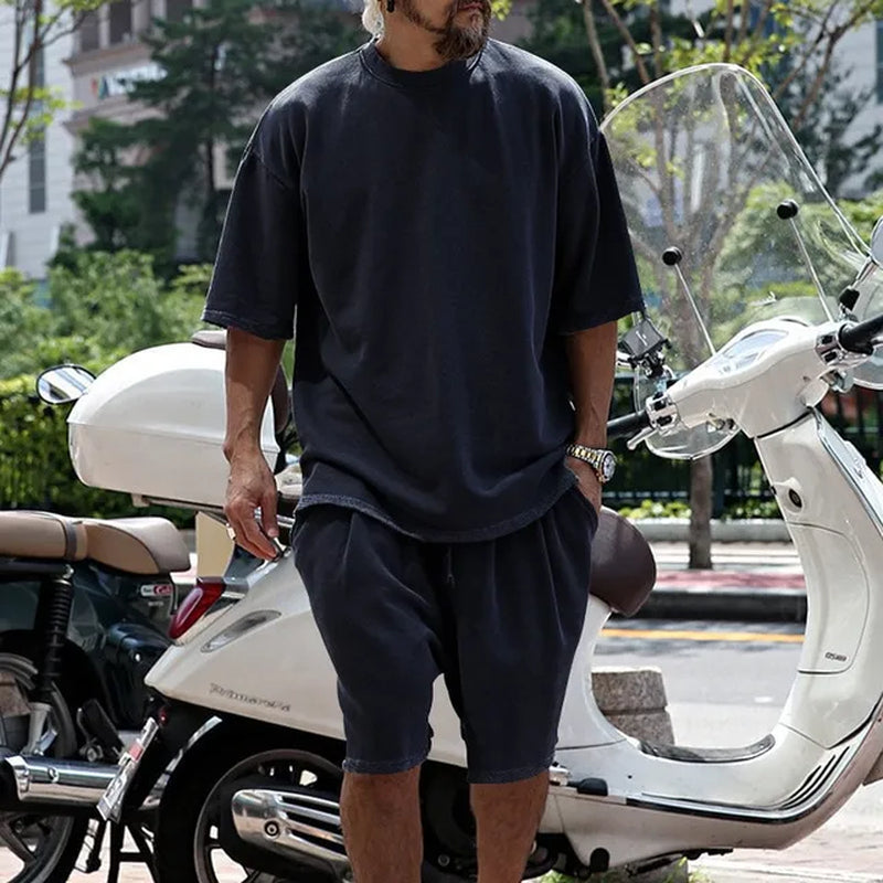 Comfortable Men's Lounge Short & Tshirt Set