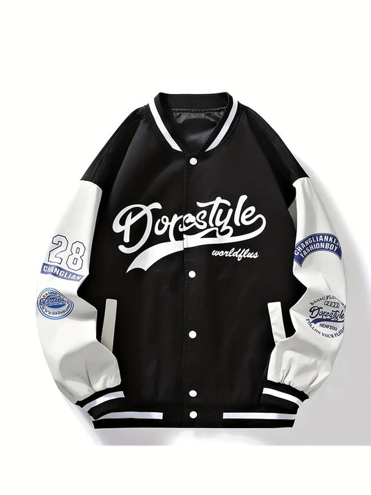 Letter Print Prep Jacket
