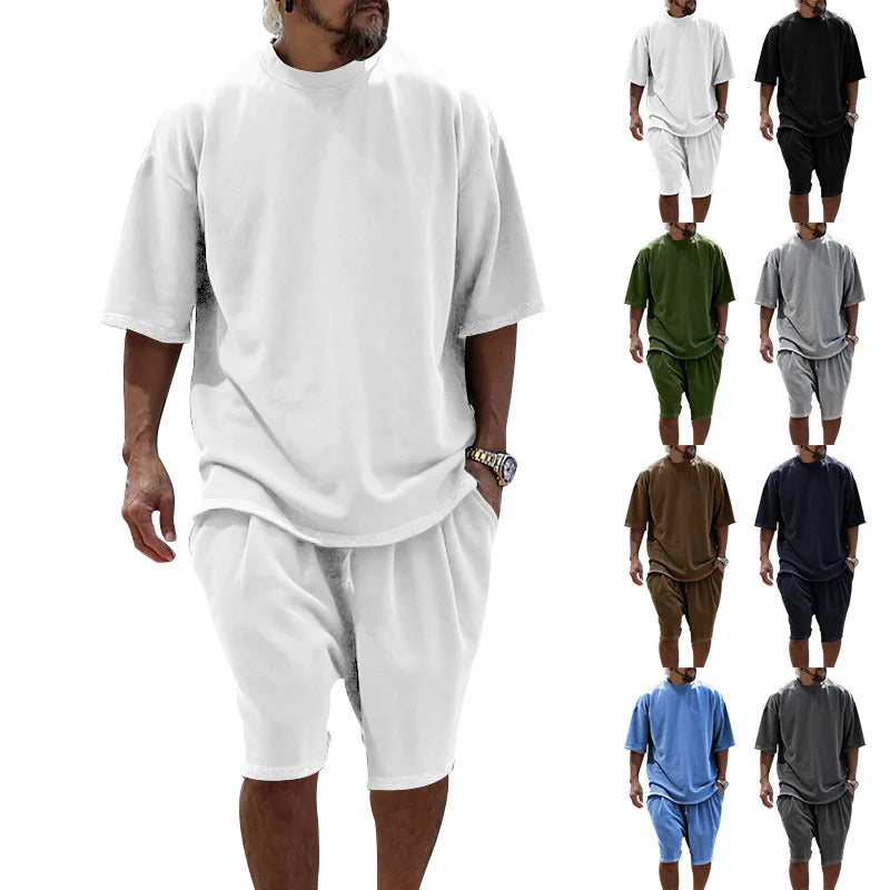 Comfortable Men's Lounge Short & Tshirt Set