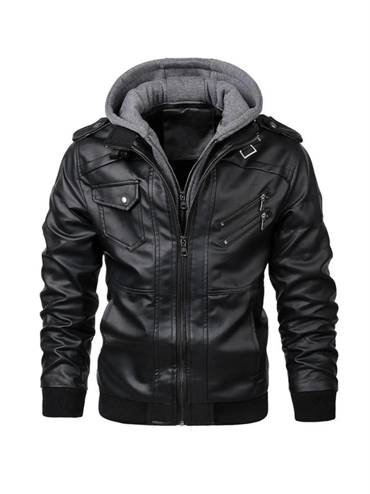 Hooded Motorcycle Jacket