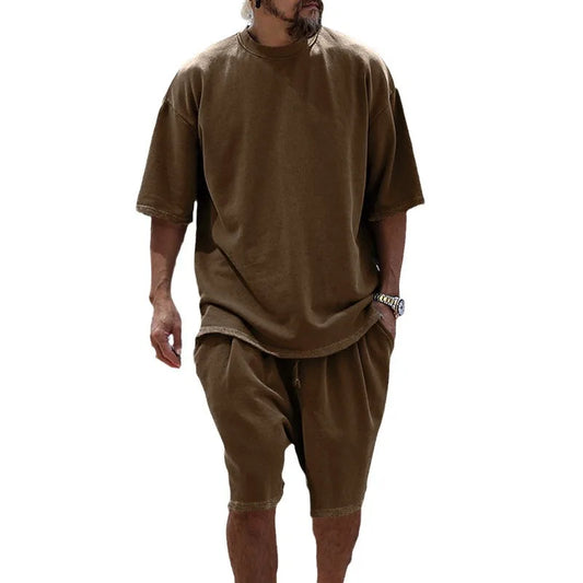 Comfortable Men's Lounge Short & Tshirt Set