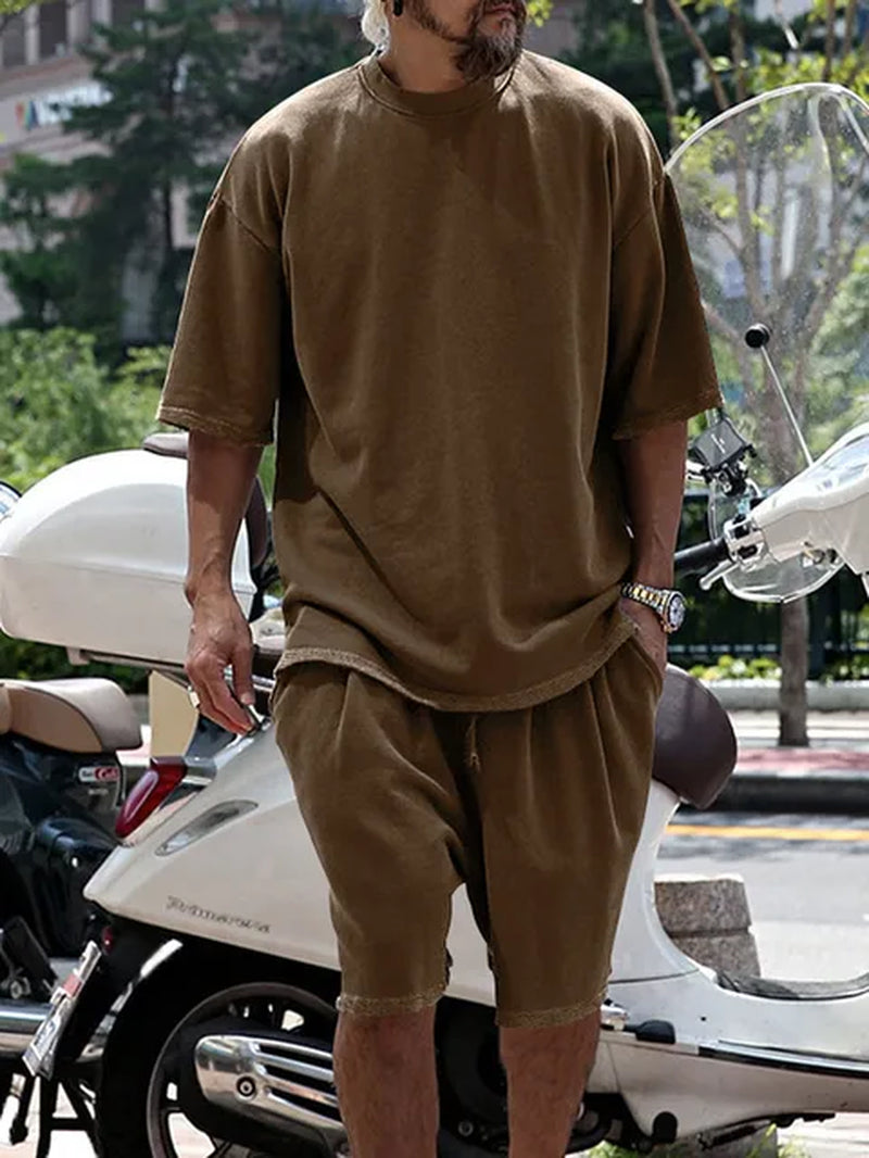 Comfortable Men's Lounge Short & Tshirt Set