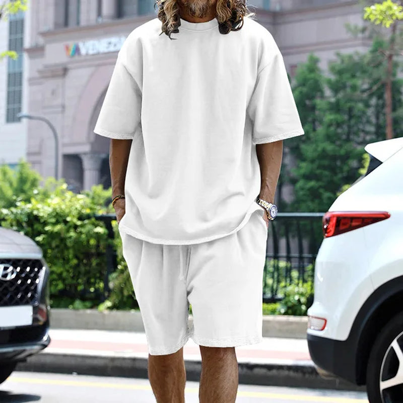 Comfortable Men's Lounge Short & Tshirt Set