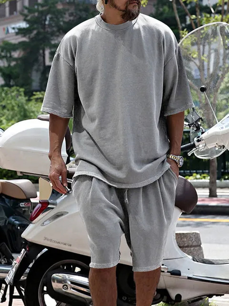 Comfortable Men's Lounge Short & Tshirt Set