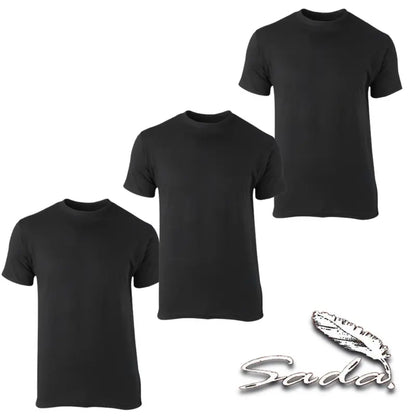 Crew-Neck T-Shirt 100% Cotton (3Pc) Short Sleeve
