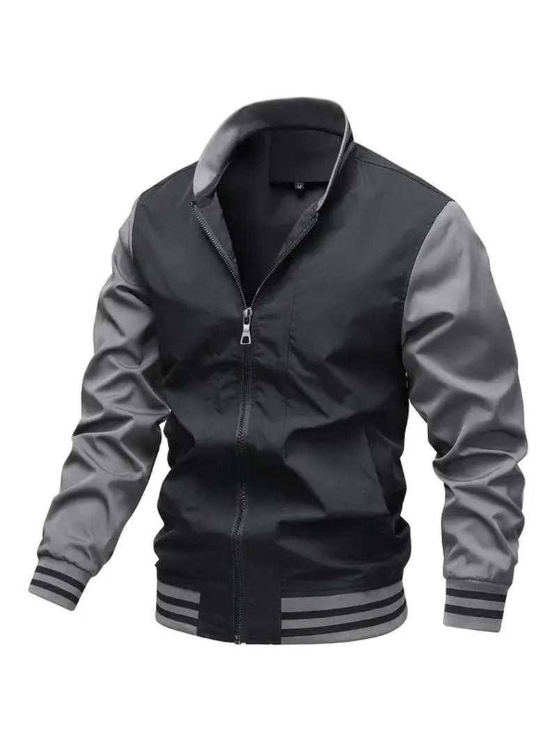 Two-Tone Bomber Jacket
