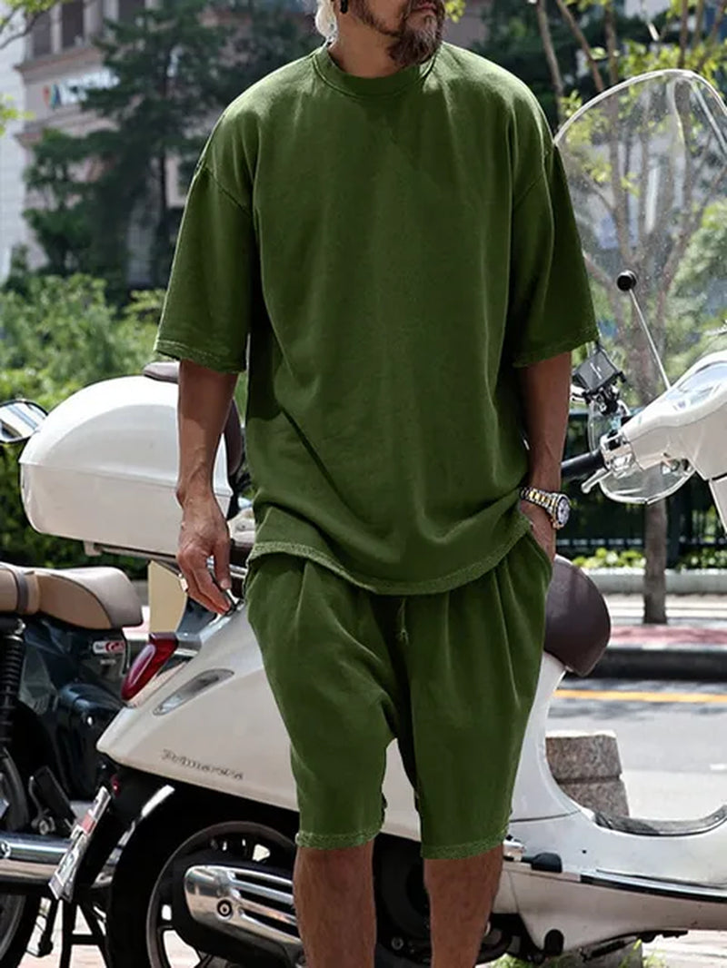 Comfortable Men's Lounge Short & Tshirt Set