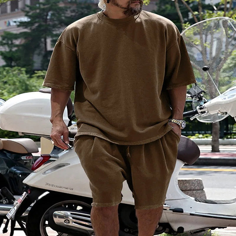 Comfortable Men's Lounge Short & Tshirt Set