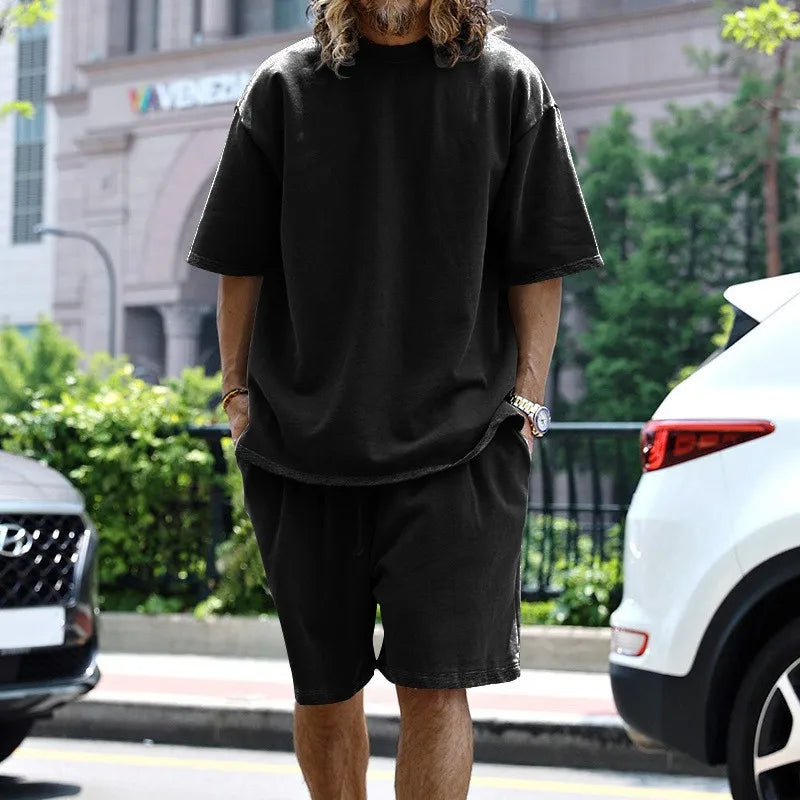 Comfortable Men's Lounge Short & Tshirt Set