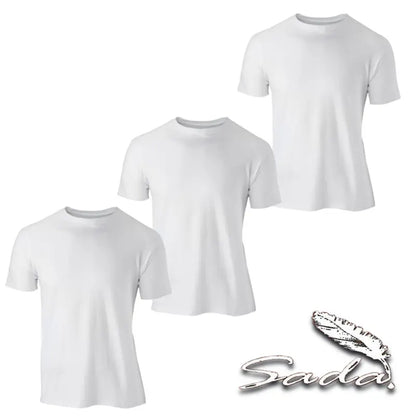 Crew-Neck T-Shirt 100% Cotton (3Pc) Short Sleeve