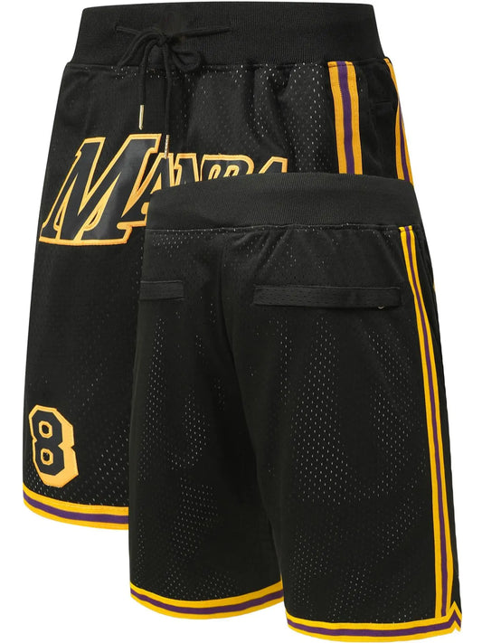 Drawstring Waist Basketball Shorts