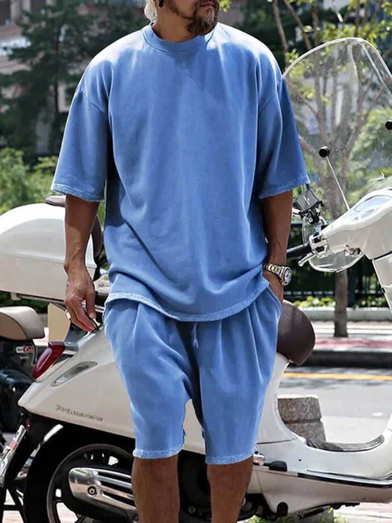 Comfortable Men's Lounge Short & Tshirt Set